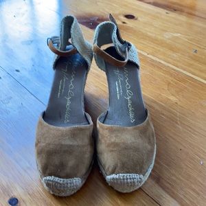 Light Brown Suede Espadrilles